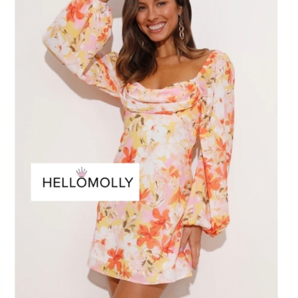 Hello Molly Dresses & Skirts - Hello Molly Flowy Lava Dress, XS/2    GD1231